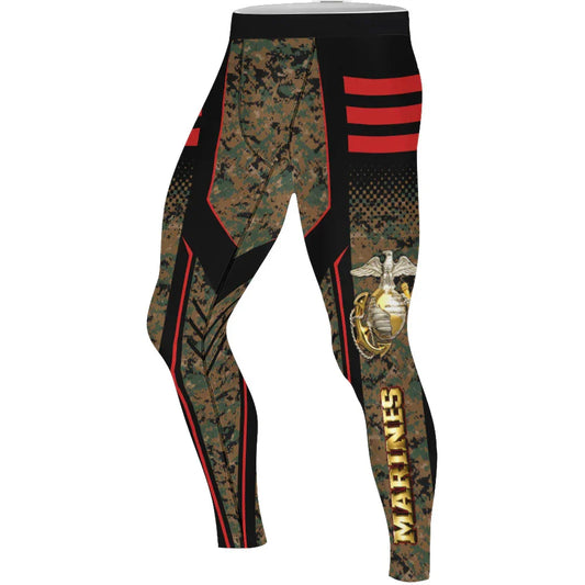 Marines The Few The Proud Men's Compression Leggings