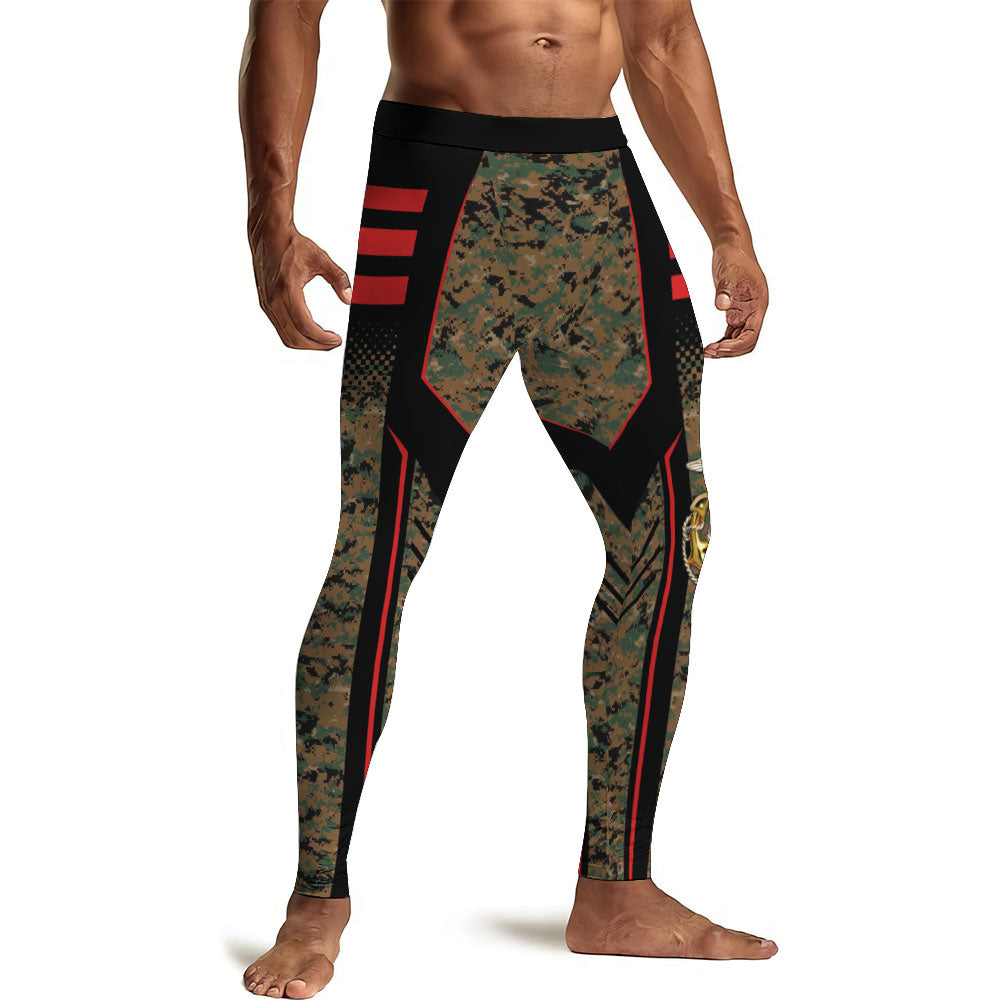 Marines The Few The Proud Men's Compression Leggings