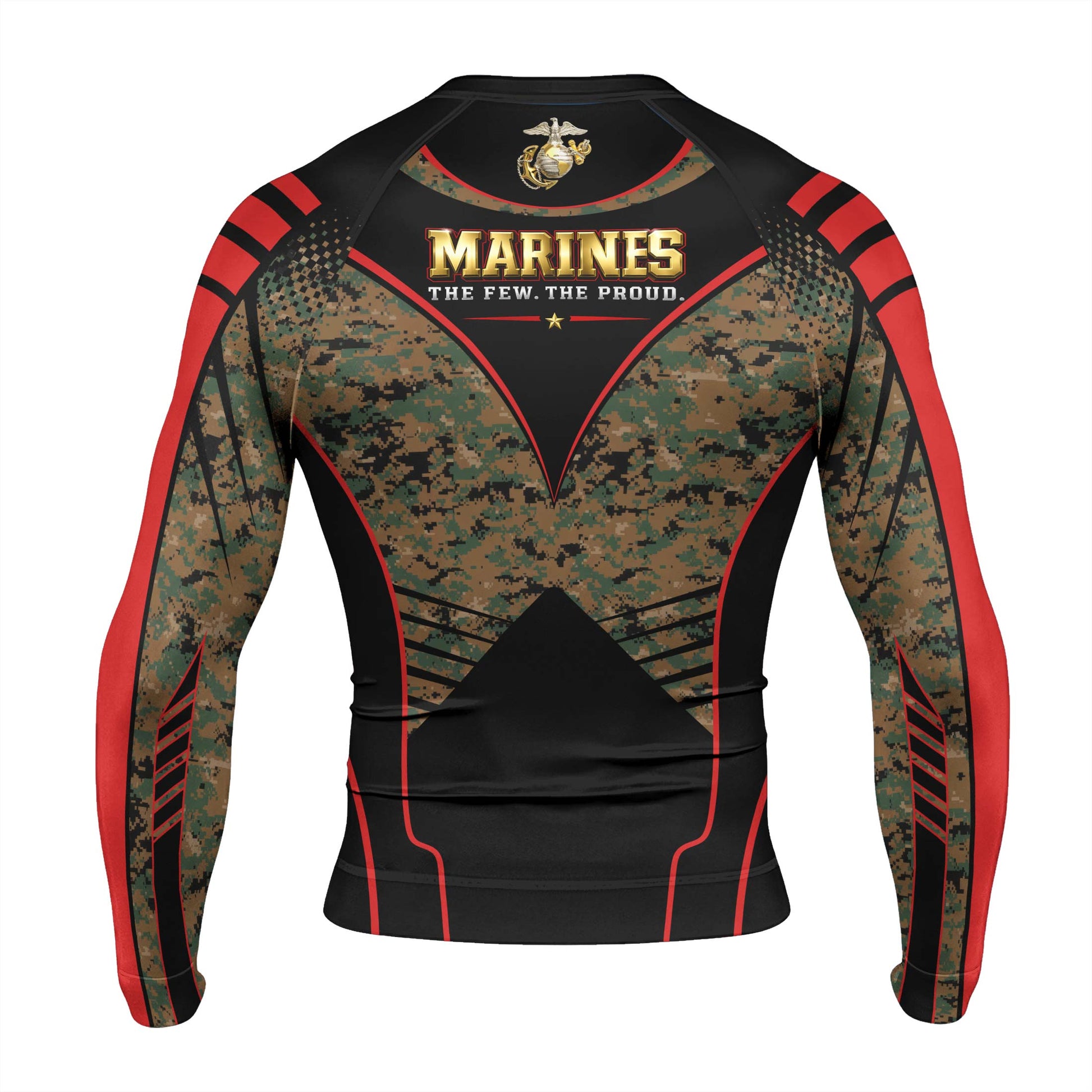 Marines The Few The Proud Men's Long Sleeve Rash Guard