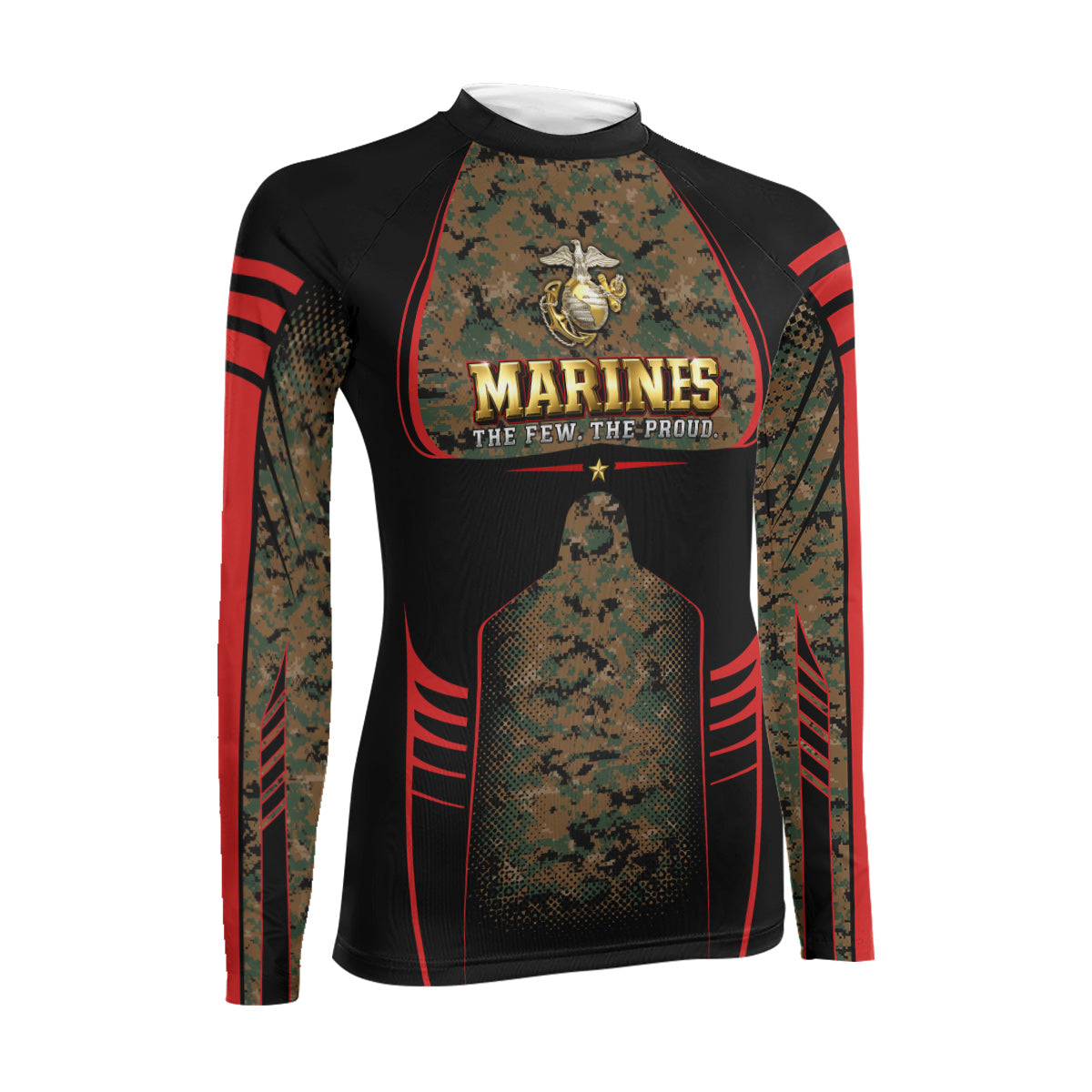 Marines The Few The Proud Women's Long Sleeve Rash Guard