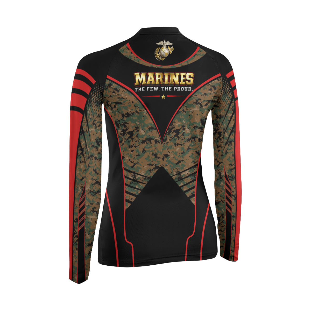 Marines The Few The Proud Women's Long Sleeve Rash Guard