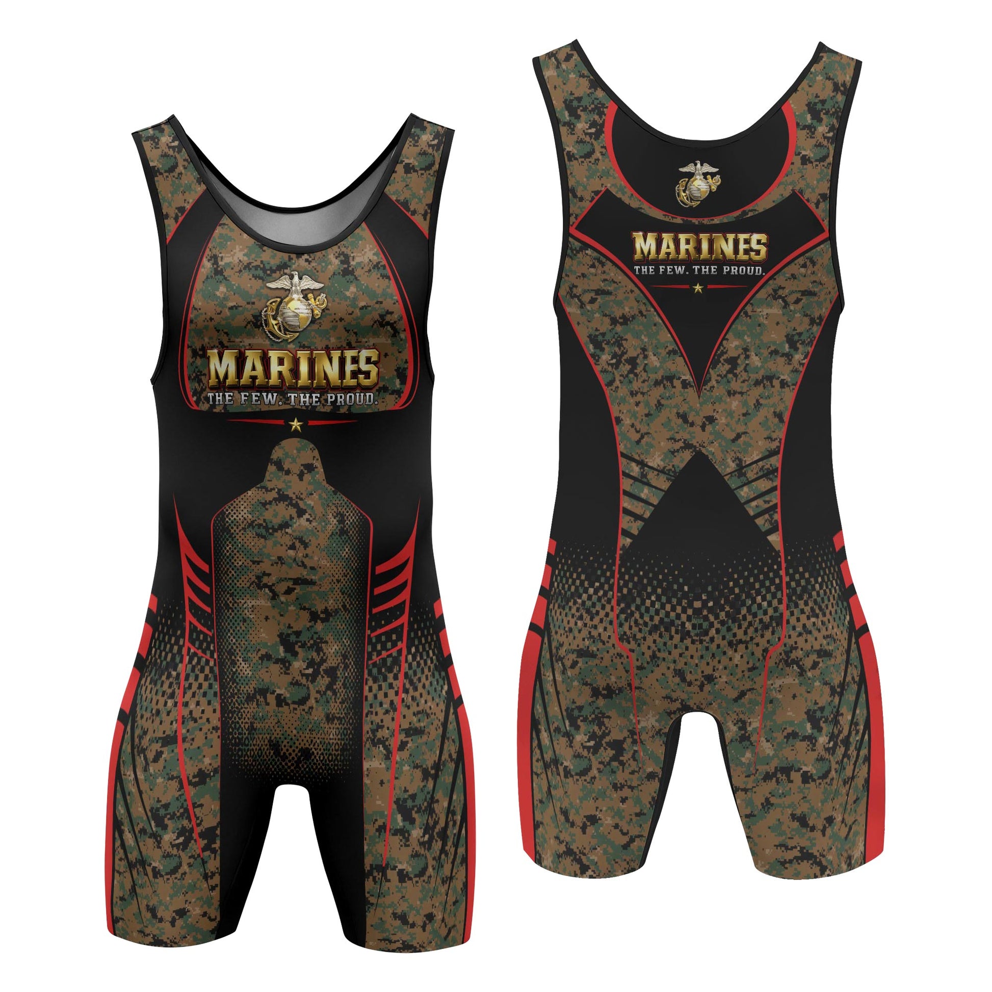Marines The Few The Proud Wrestling Singlets