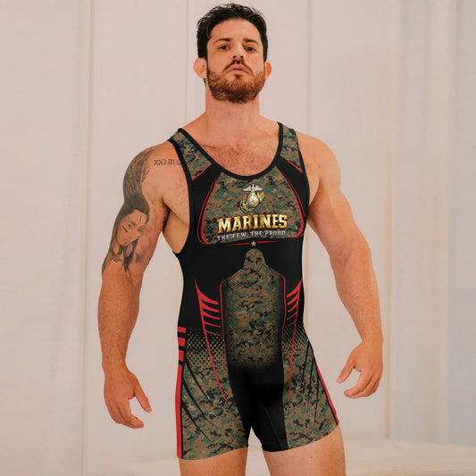 Marines The Few The Proud Wrestling Singlets