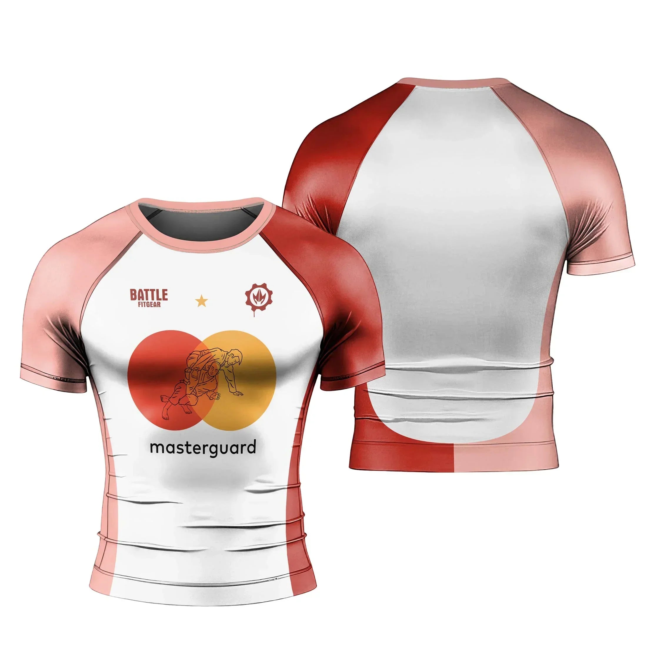 Master Guard Men's Short Sleeve Rash Guard | MMA Compression Shirt for ...