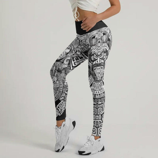 Brave Aztec Warrior Leggings - BattleFitGear