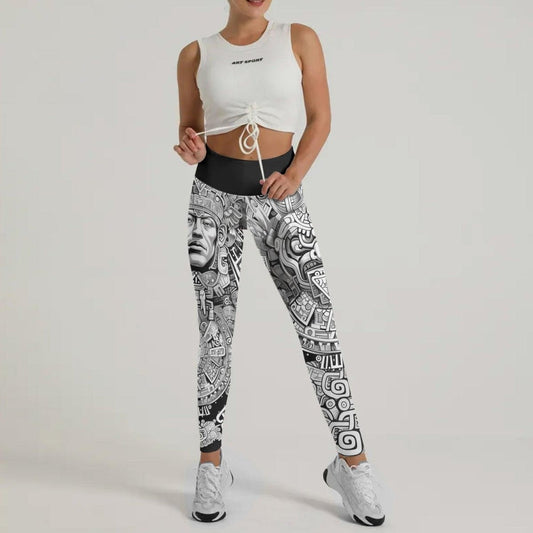 Brave Aztec Warrior Leggings - BattleFitGear