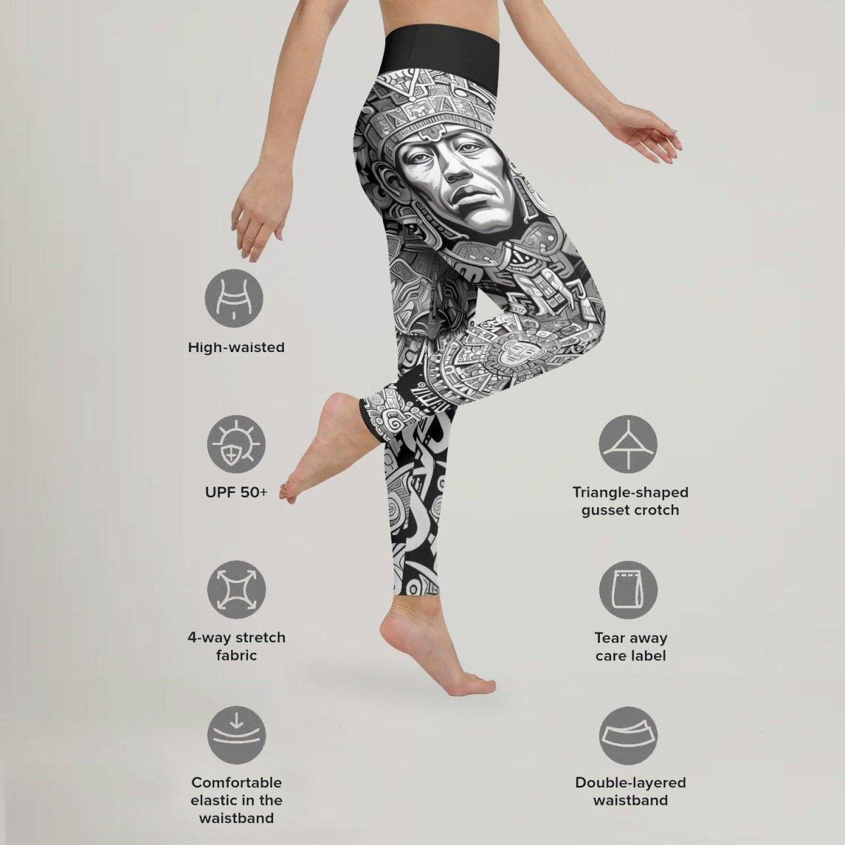 Brave Aztec Warrior Leggings - BattleFitGear