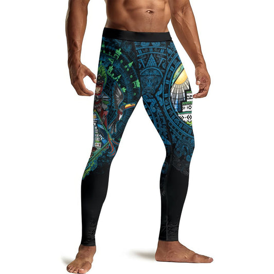 Mayan Guardian Men's Compression Leggings - BattleFitGear