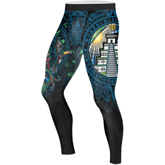 Mayan Guardian Men's Compression Leggings - BattleFitGear