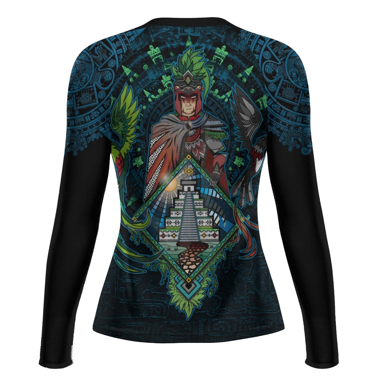 Mayan Guardian Women's Long Sleeve Rash Guard - BattleFitGear