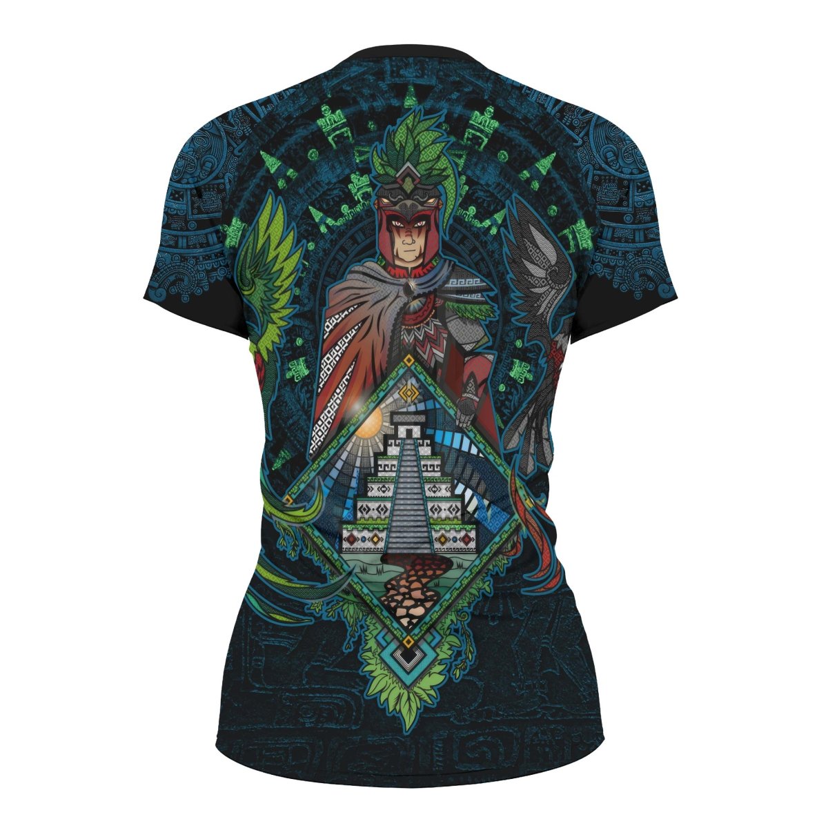 Mayan Guardian Women's Short Sleeve Rash Guard - BattleFitGear