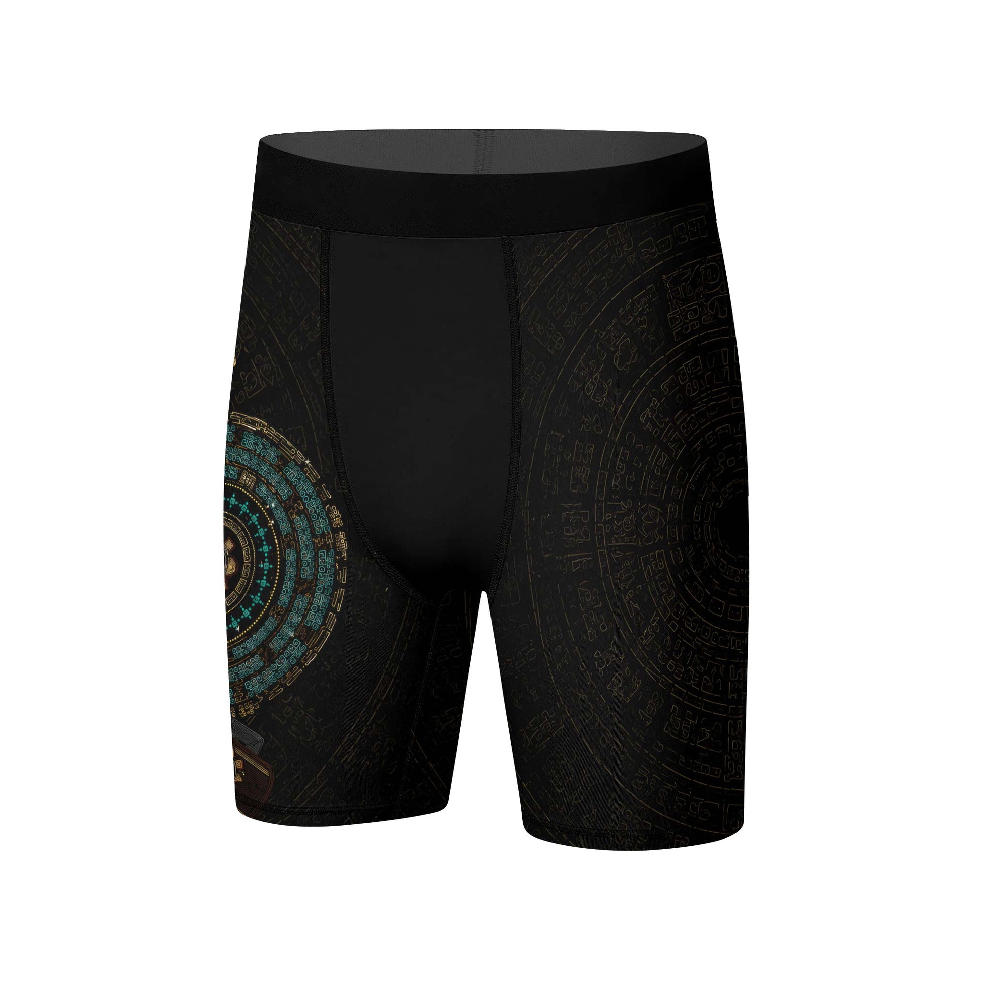 Mechanic Aztec Jaguar Warrior Compression Shorts