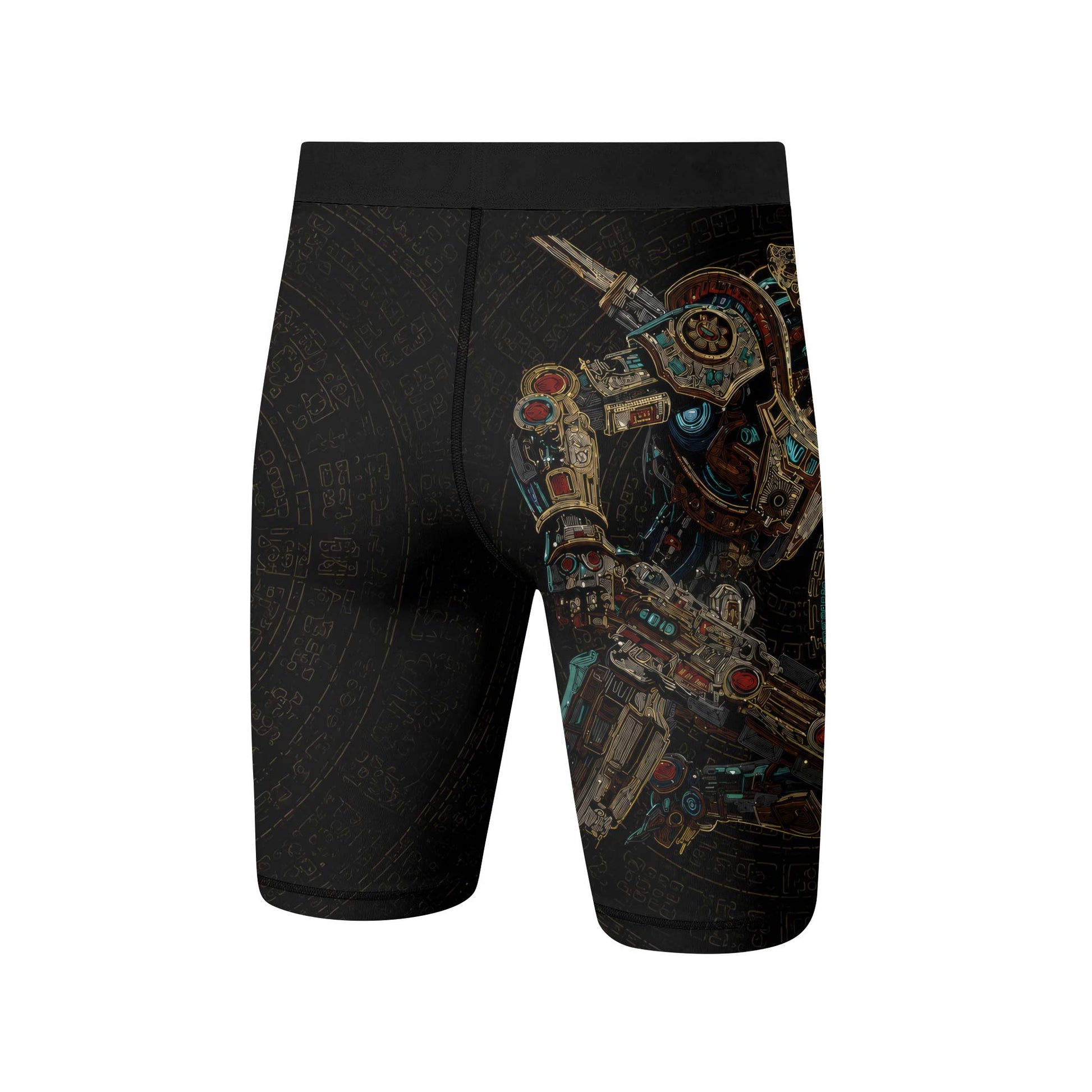 Mechanic Aztec Jaguar Warrior Compression Shorts