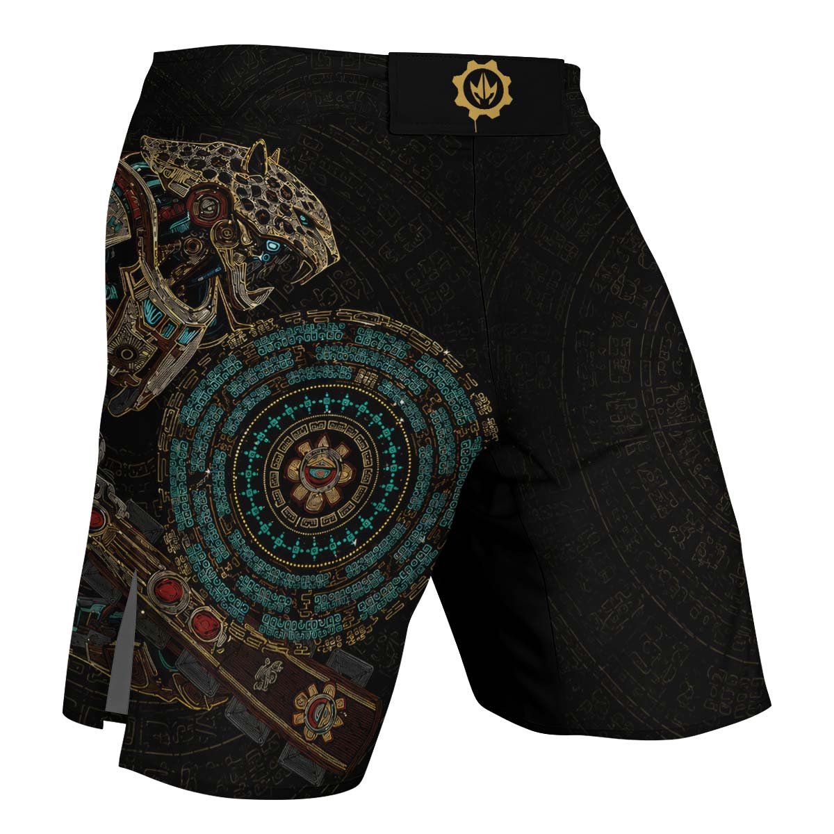 Mechanic Aztec Jaguar Warrior Fight Shorts