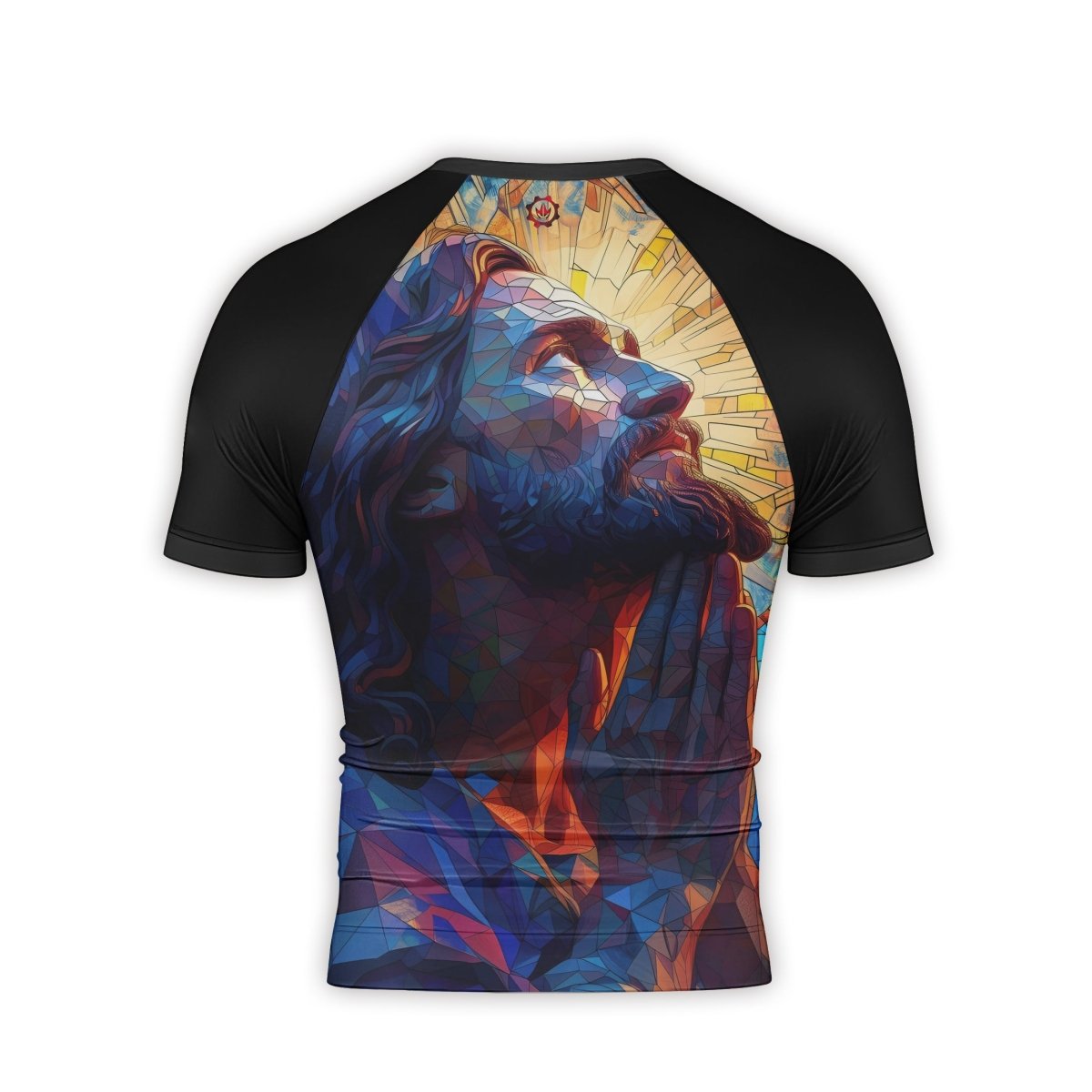 Merciful Jesus Men's Short Sleeve Rash Guard - BattleFitGear