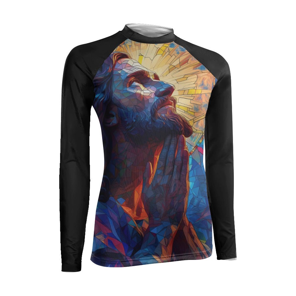 Merciful Jesus Women's Long Sleeve Rash Guard - BattleFitGear