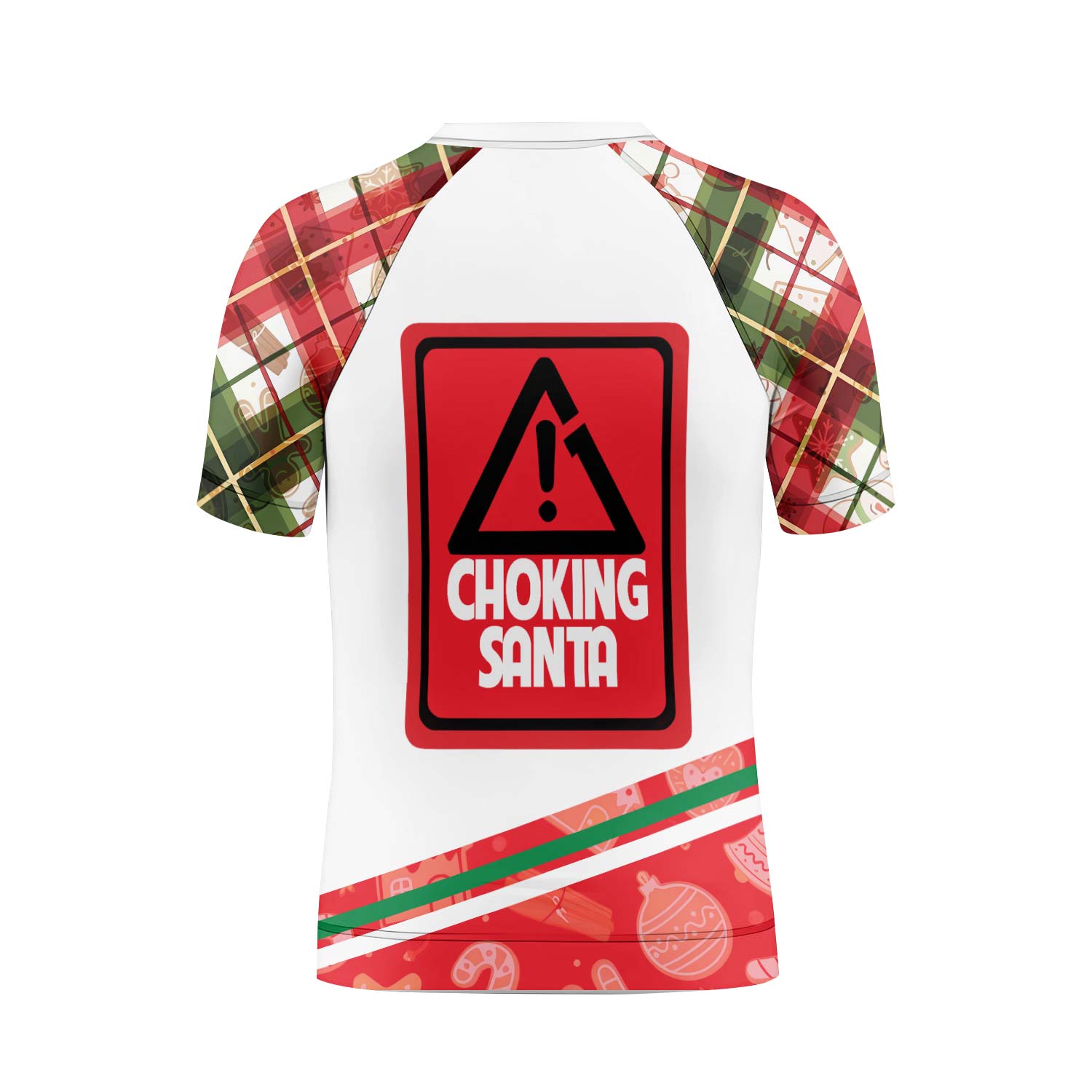 Merry Christmas Choking Santa Kids Rash Guard - BattleFitGear