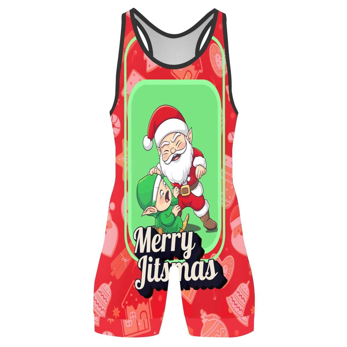 Merry Christmas Choking Santa Wrestling Singlets - BattleFitGear