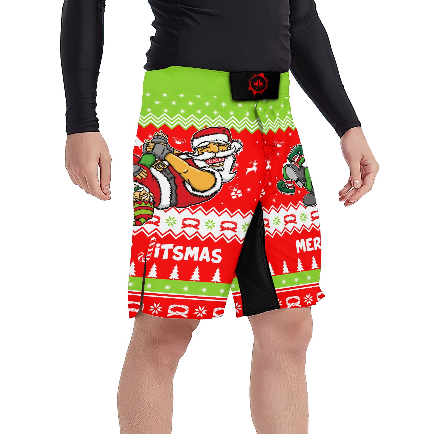 Merry Jitmas Santa Clause Fight Shorts