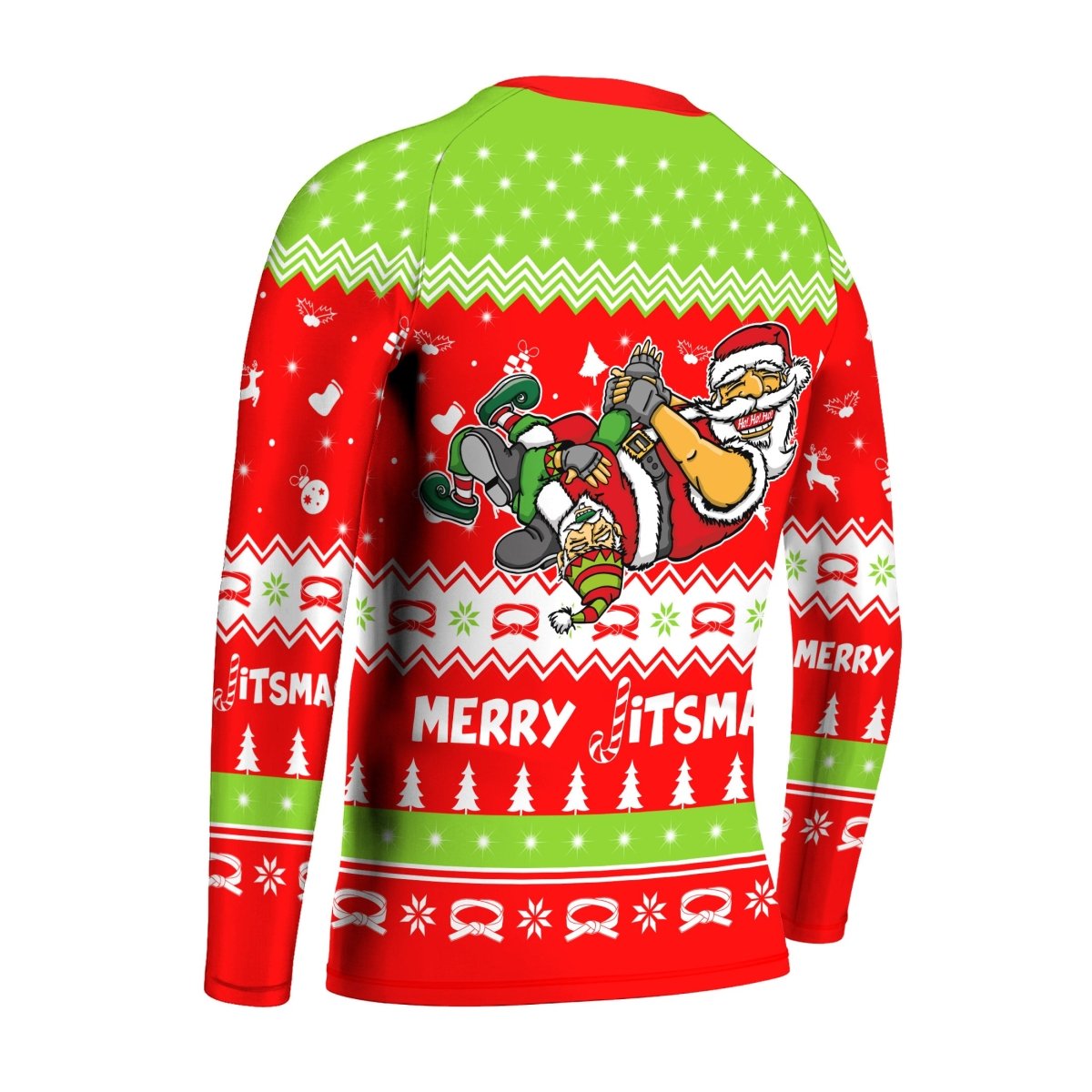 Merry Jitmas Santa Clause Kids Rash Guard - BattleFitGear