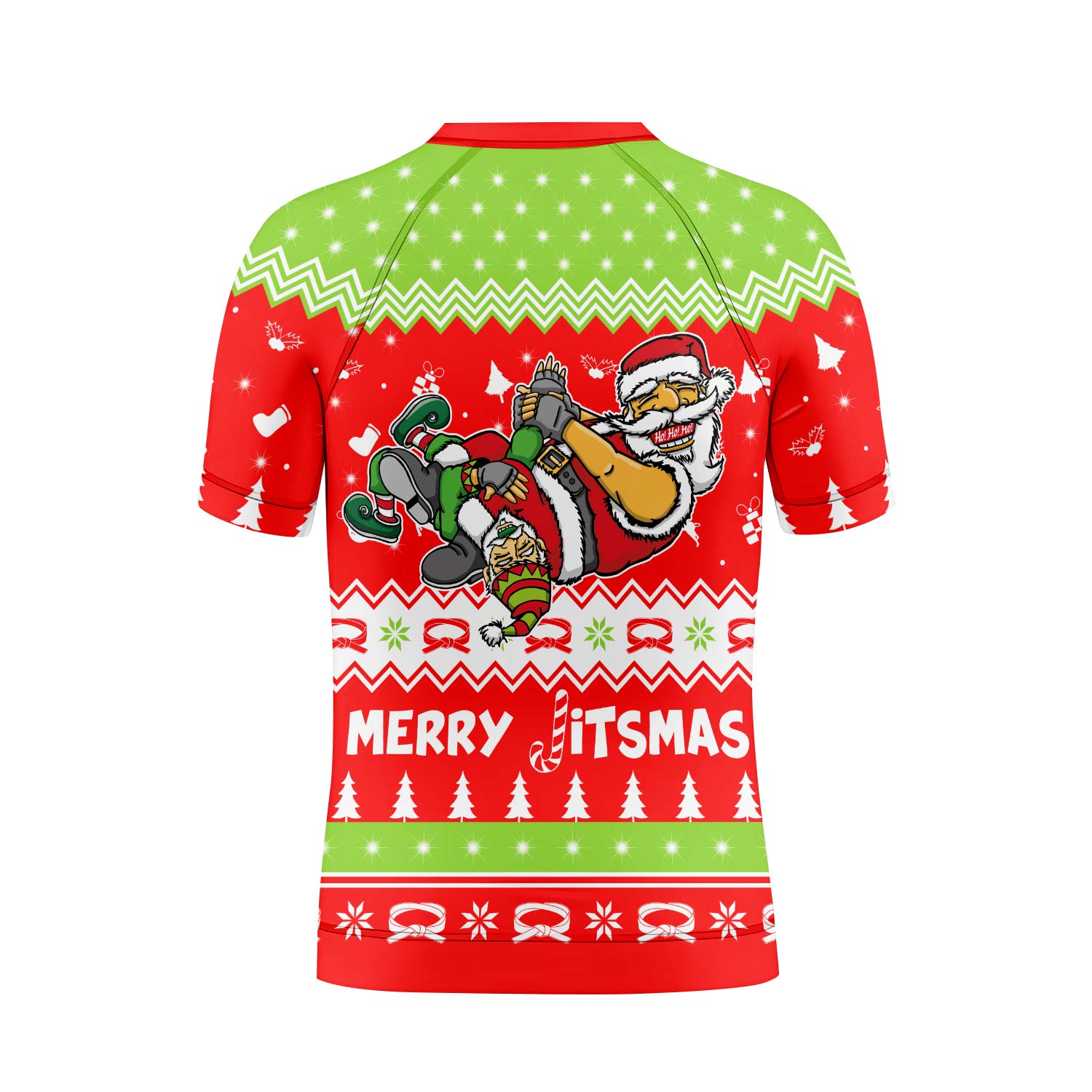 Merry Jitmas Santa Clause Kids Rash Guard - BattleFitGear