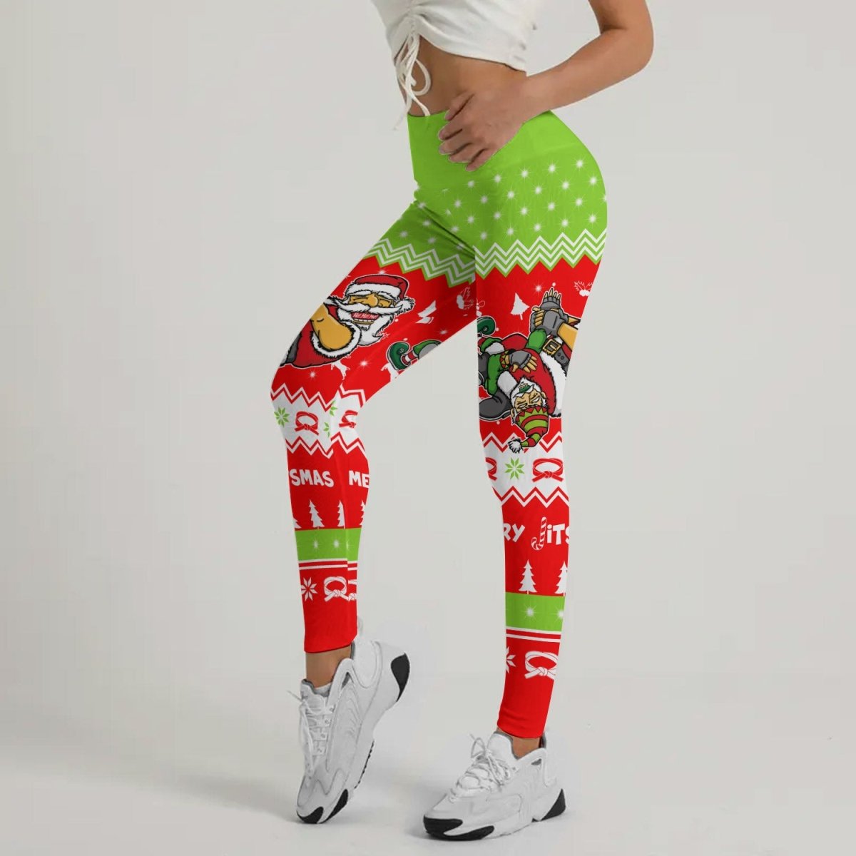 Merry Jitmas Santa Clause Leggings - BattleFitGear