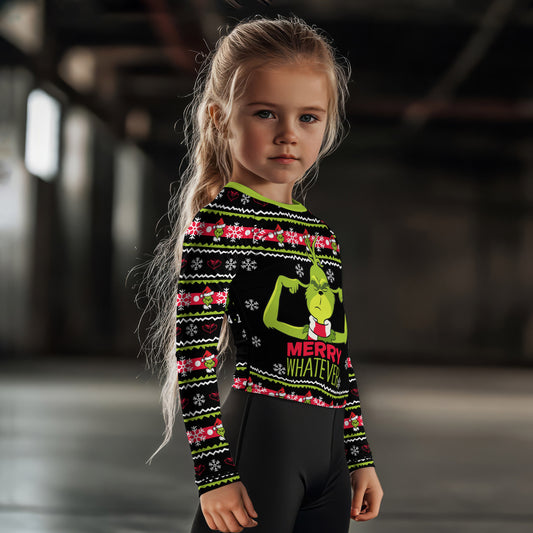 Merry Whatever Kids Rash Guard