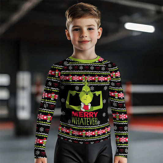 Merry Whatever Kids Rash Guard