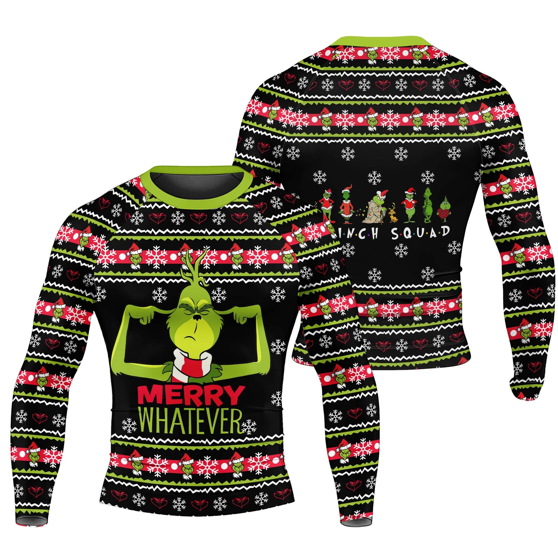 Merry Whatever Men's Long Sleeve Rash Guard