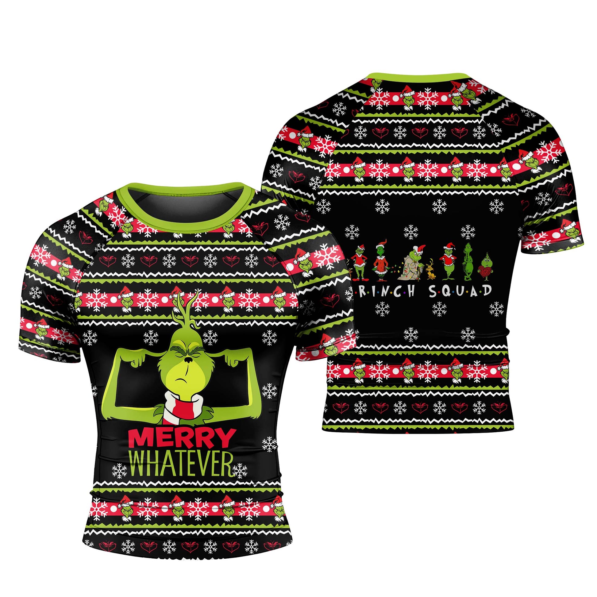 Merry Whatever Men's Short Sleeve Rash Guard