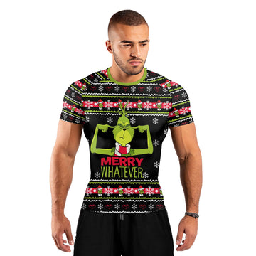 Merry Whatever Men's Short Sleeve Rash Guard