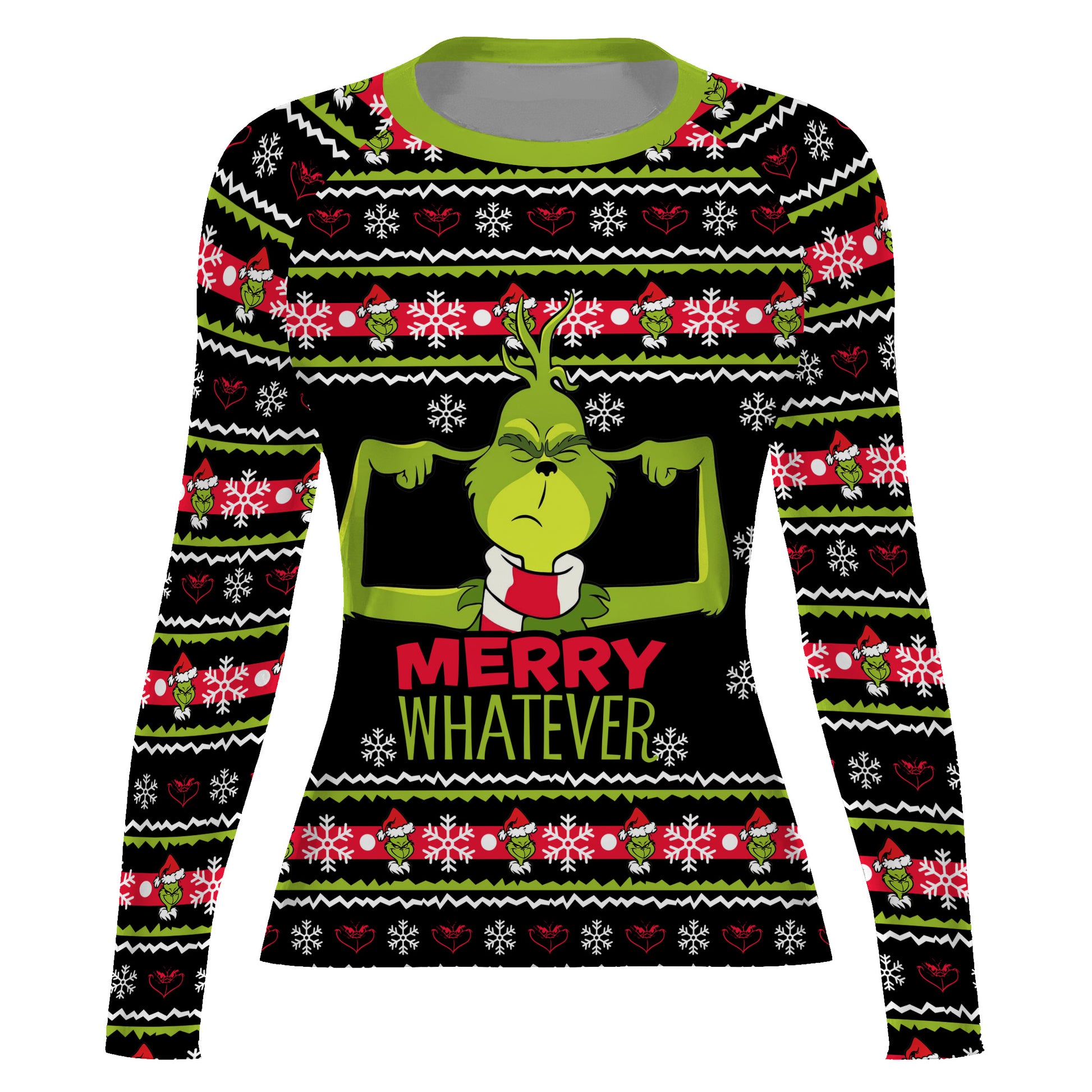 Merry Whatever Women's Long Sleeve Rash Guard
