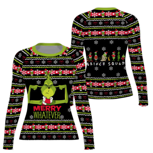 Merry Whatever Women's Long Sleeve Rash Guard