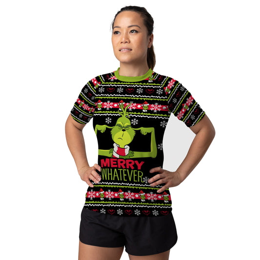 Merry Whatever Women's Short Sleeve Rash Guard