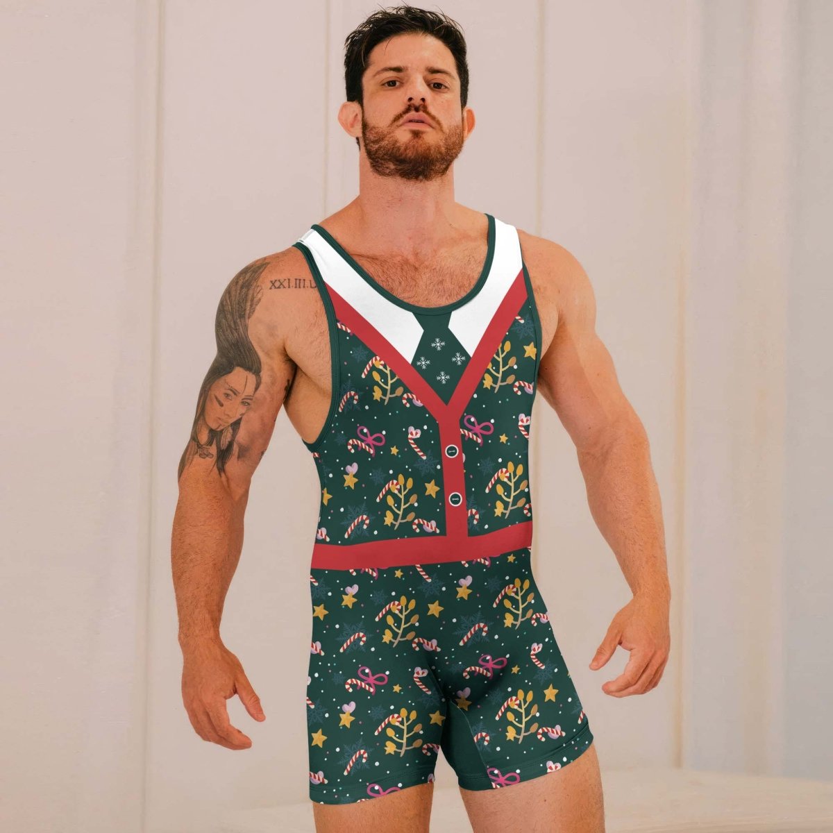 Merry Xmas Wrestling Singlets - BattleFitGear