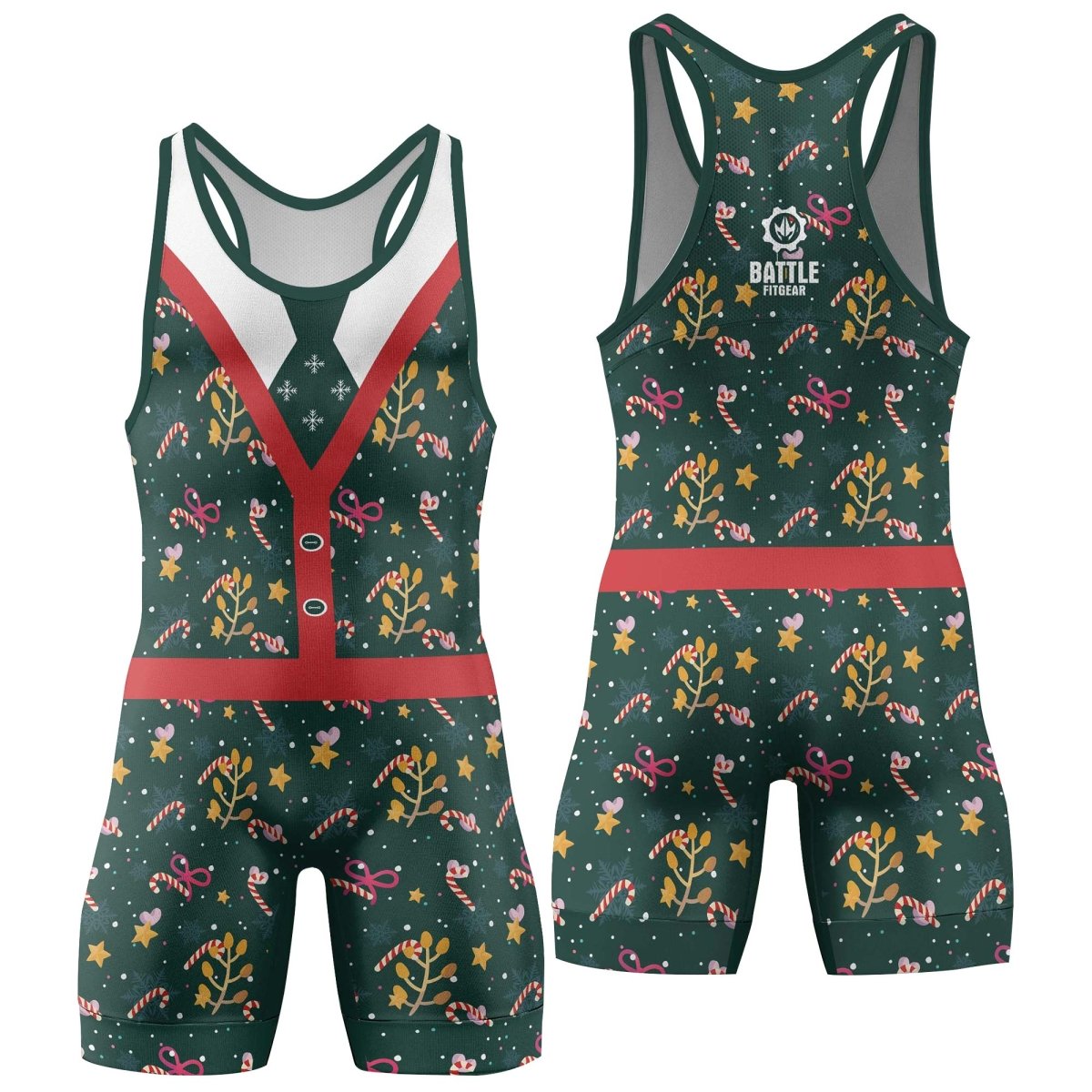 Merry Xmas Wrestling Singlets - BattleFitGear