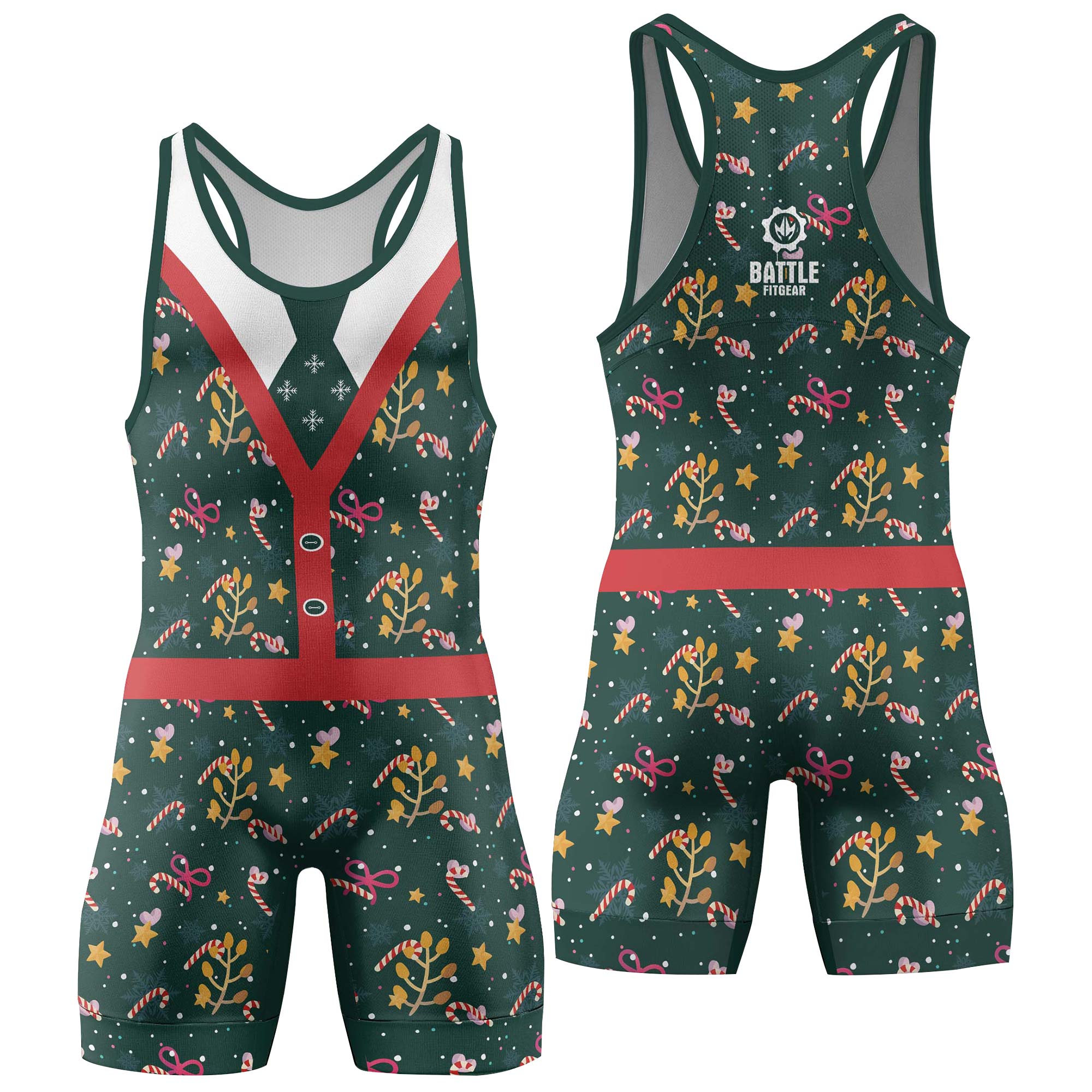 Merry Xmas Wrestling Singlets