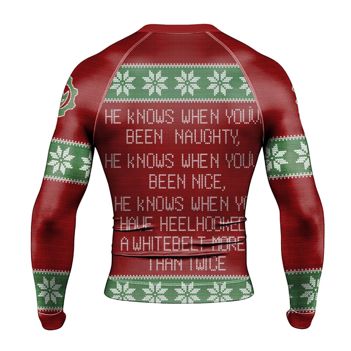 Santa & Satan Christmas Long Sleeve Rash Guard - BattleFitGear