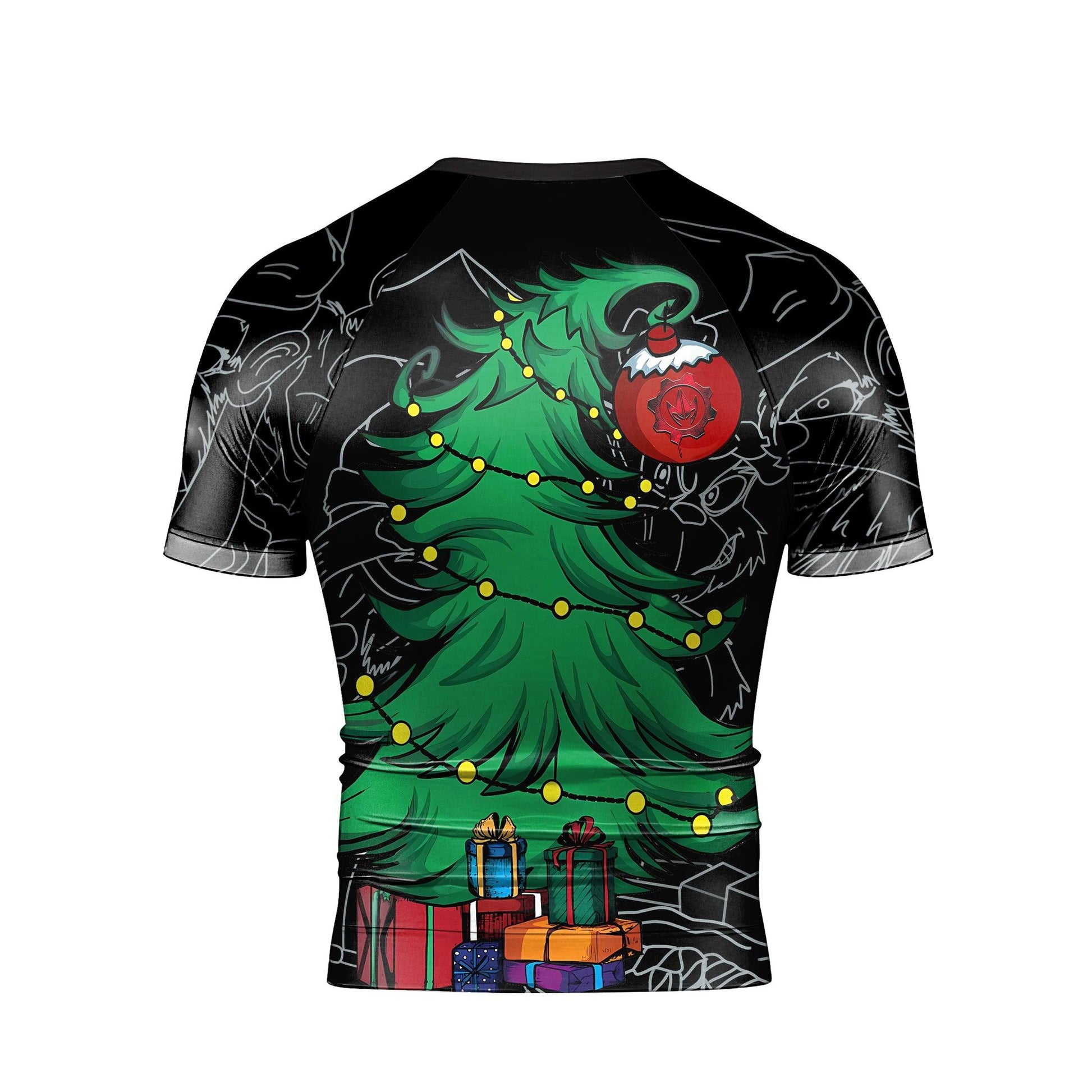 Grinch Christmas Short Sleeve Rash Guard