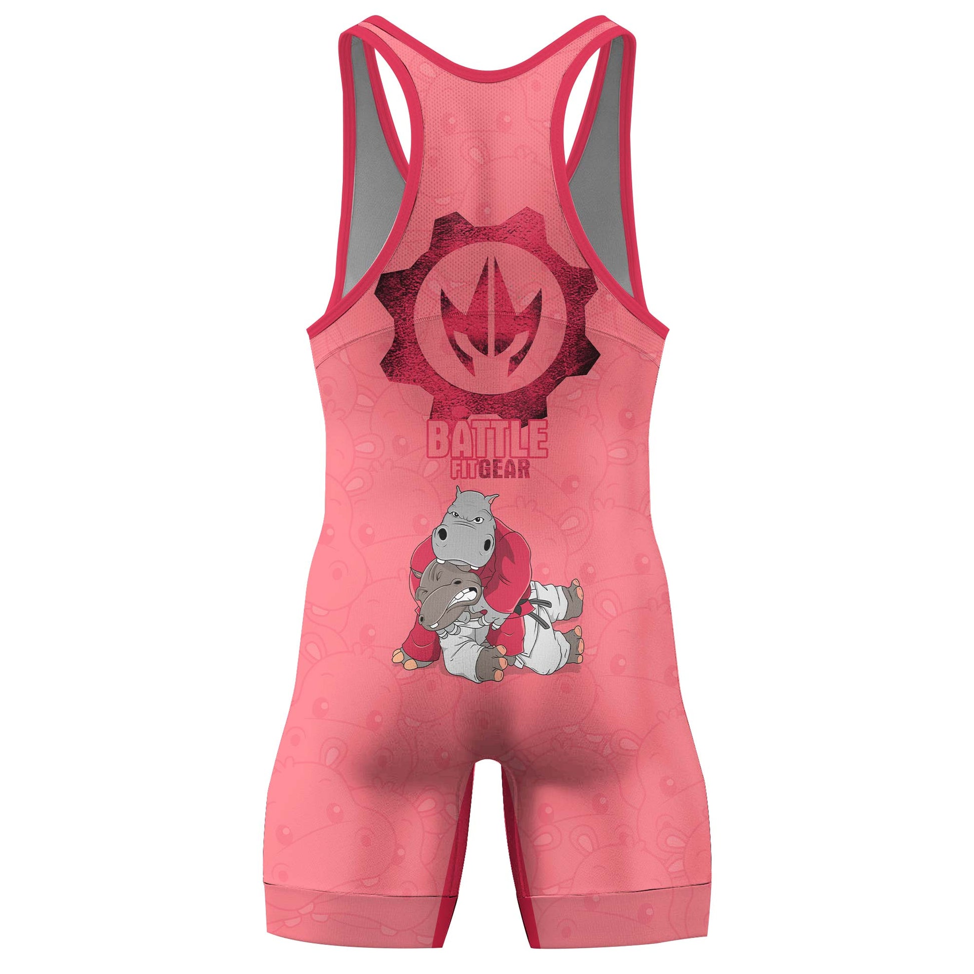 Moo Deng Hippo Choke Color Ranked Wrestling Singlets