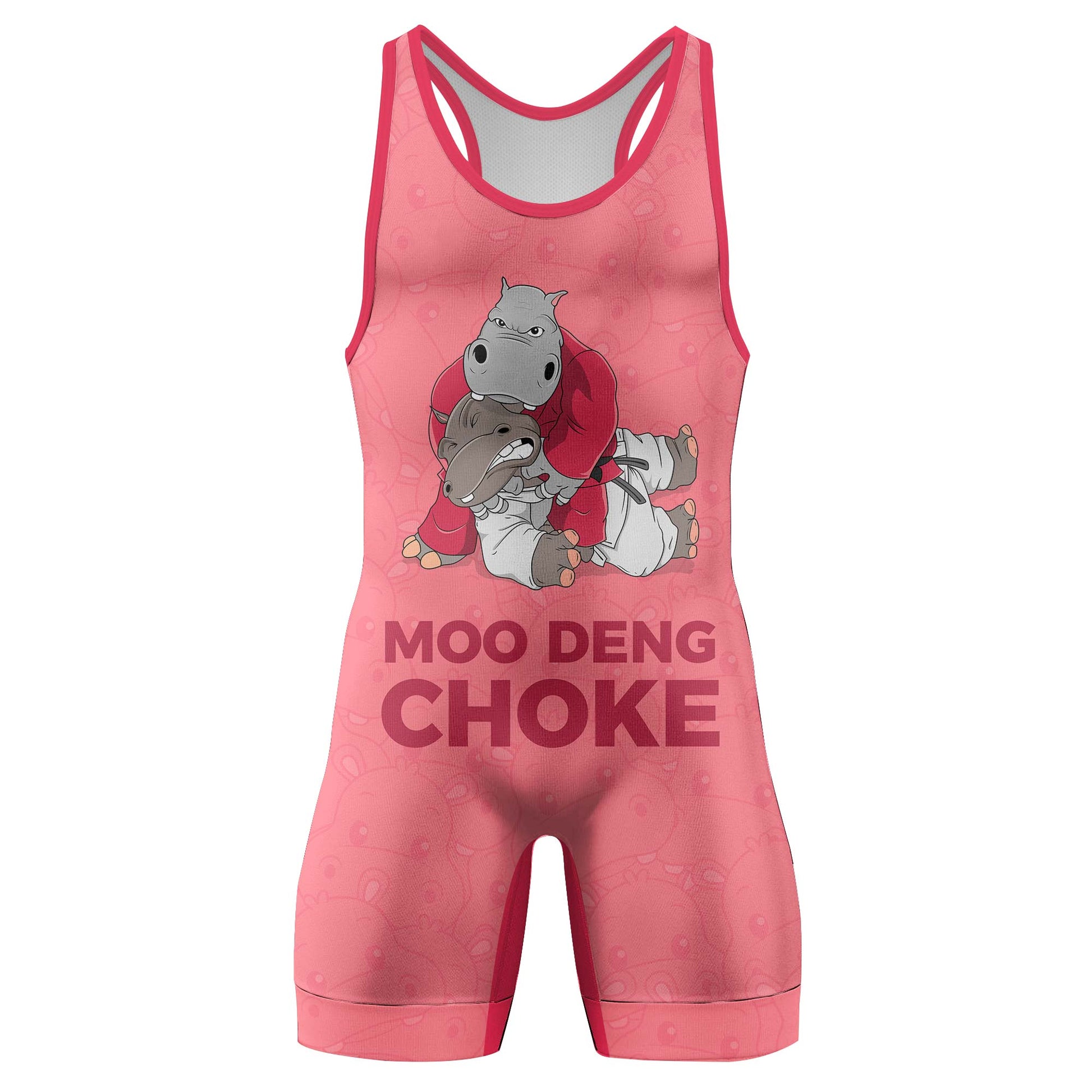 Moo Deng Hippo Choke Color Ranked Wrestling Singlets