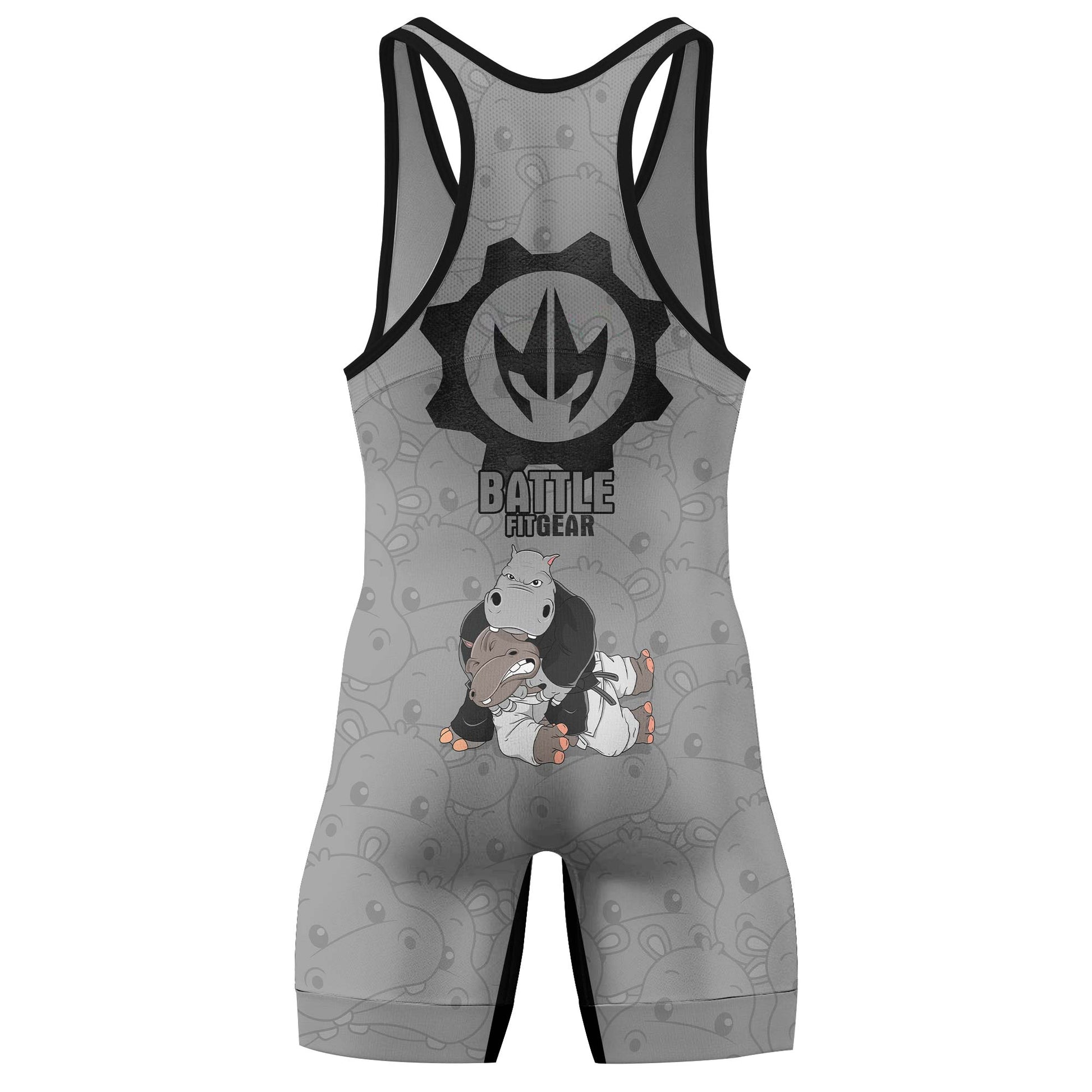 Moo Deng Hippo Choke Color Ranked Wrestling Singlets