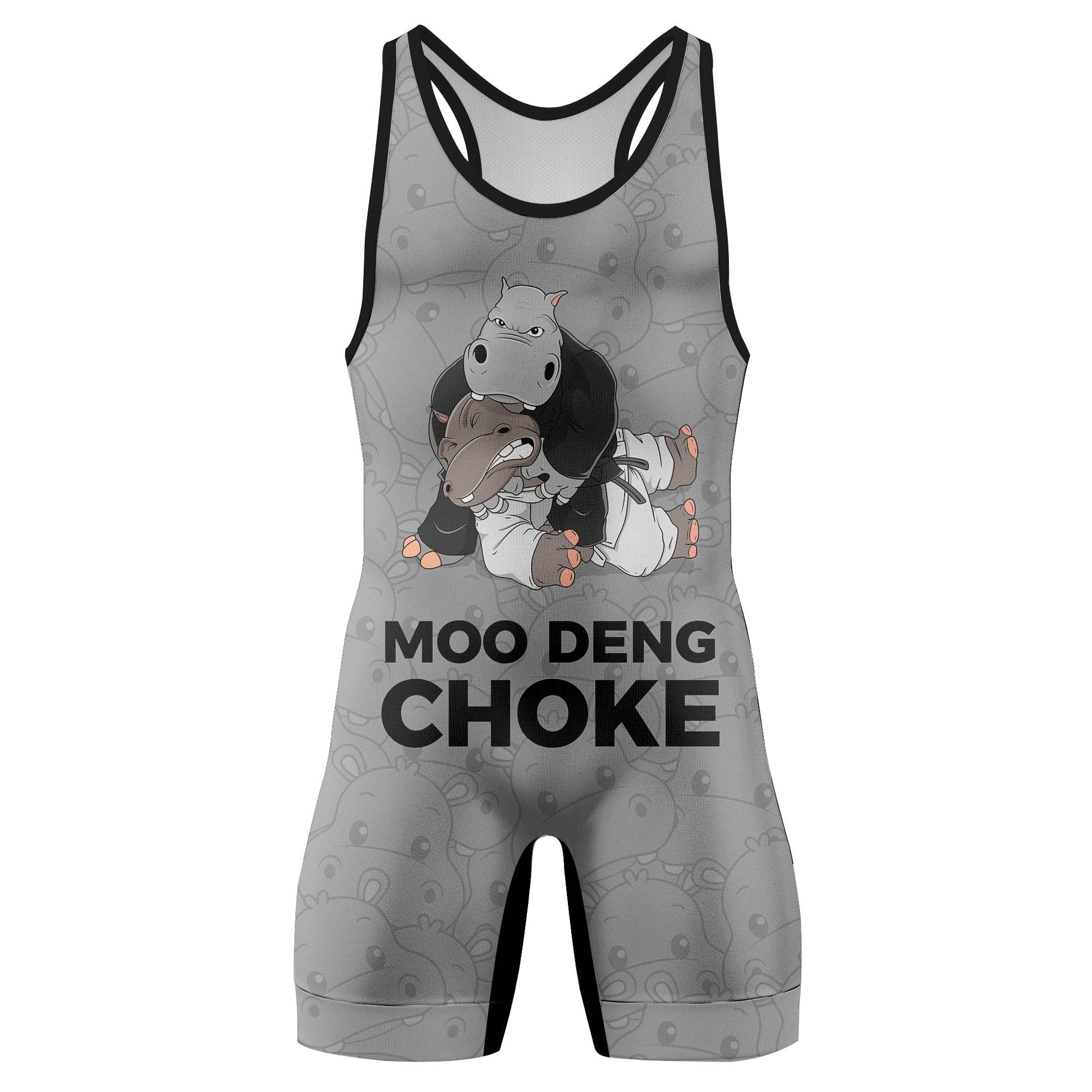 Moo Deng Hippo Choke Color Ranked Wrestling Singlets