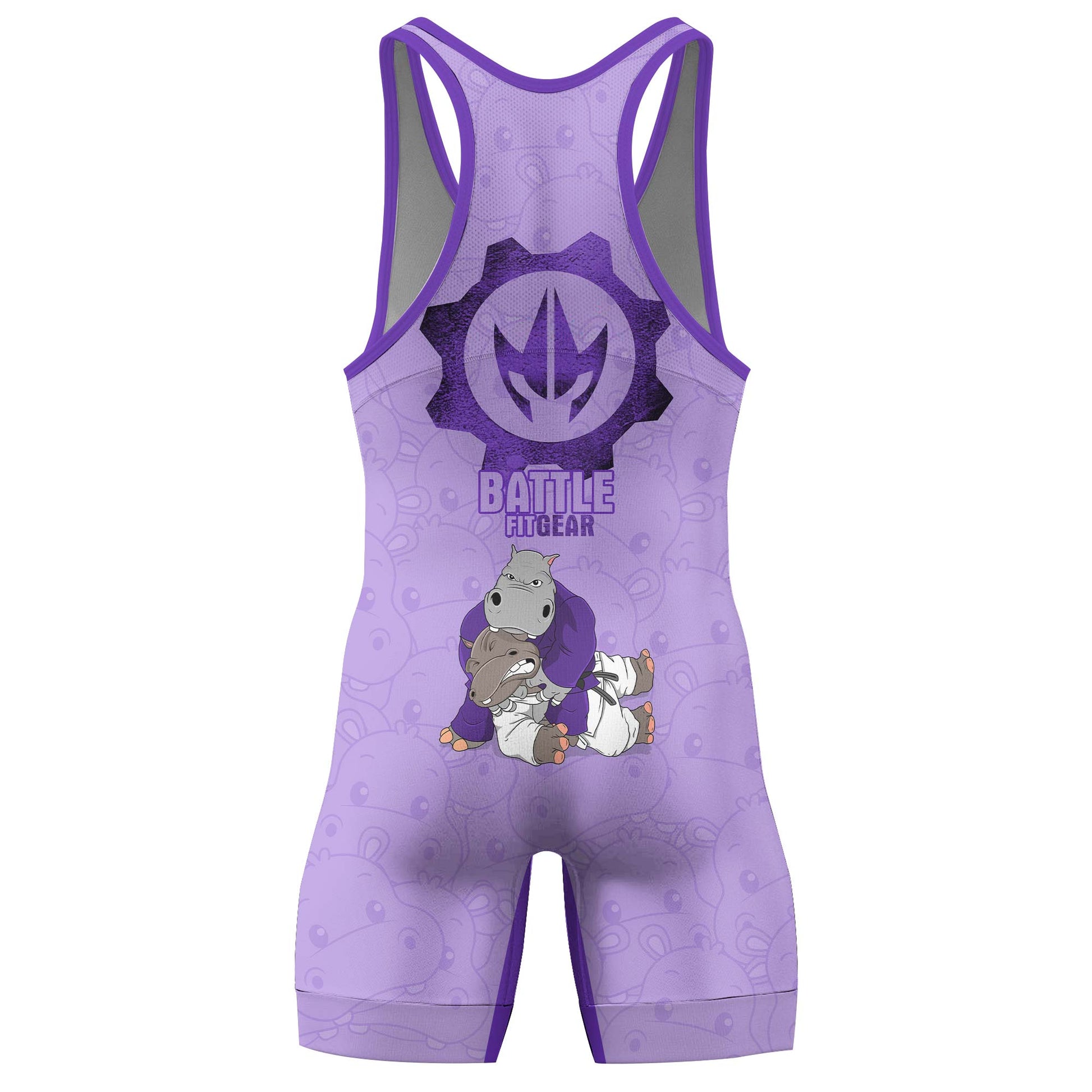 Moo Deng Hippo Choke Color Ranked Wrestling Singlets