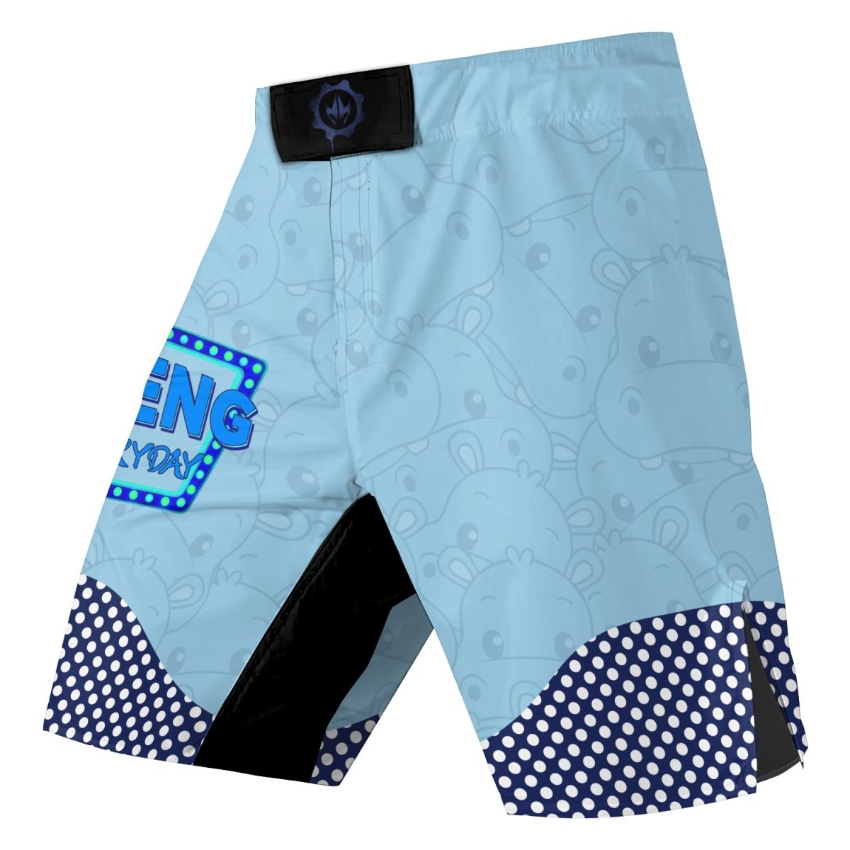 Moo Deng Hippo Choke Fight Shorts - BattleFitGear