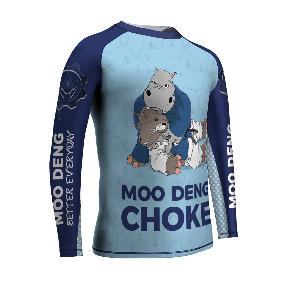 Moo Deng Hippo Choke Kids Rash Guard - BattleFitGear