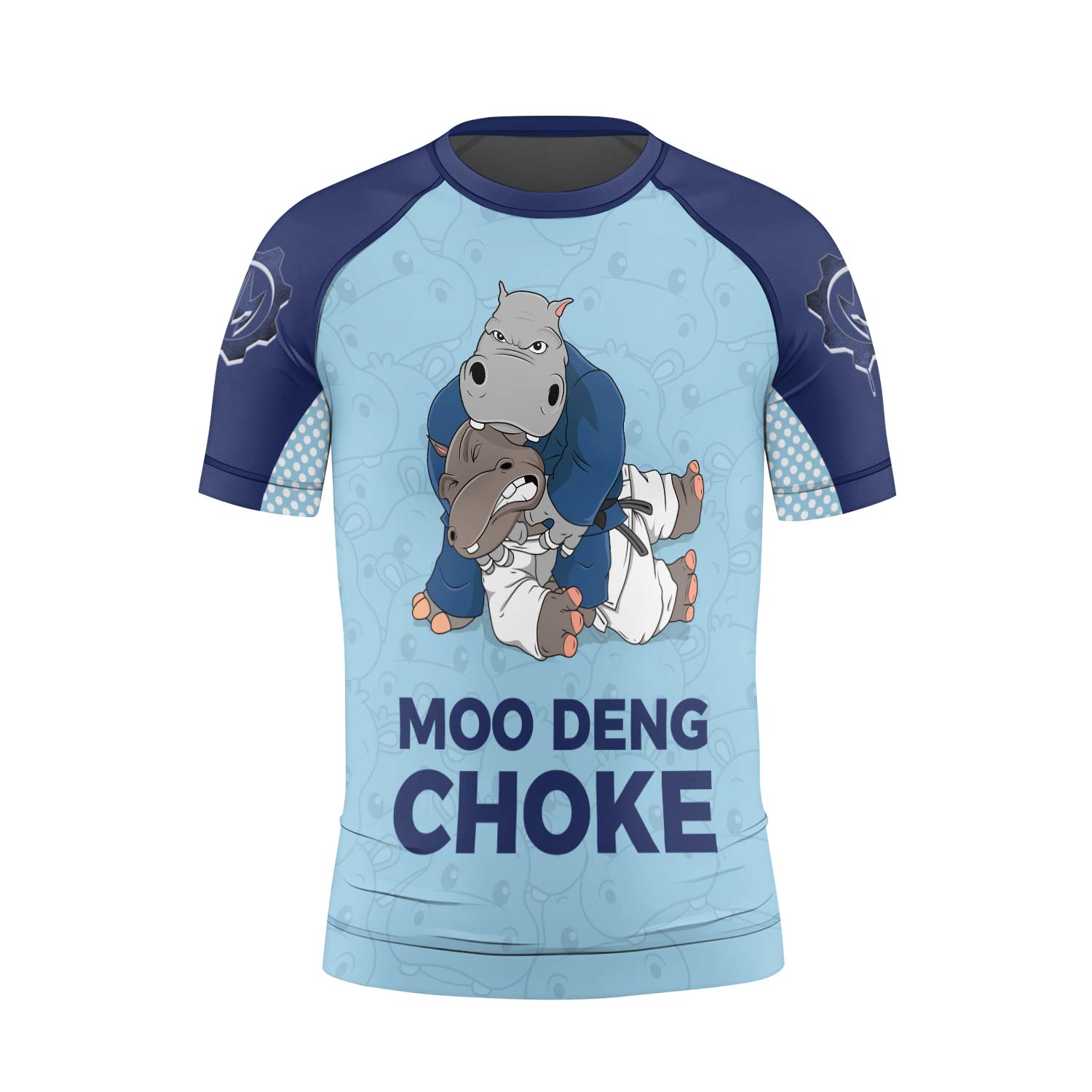 Moo Deng Hippo Choke Kids Rash Guard - BattleFitGear