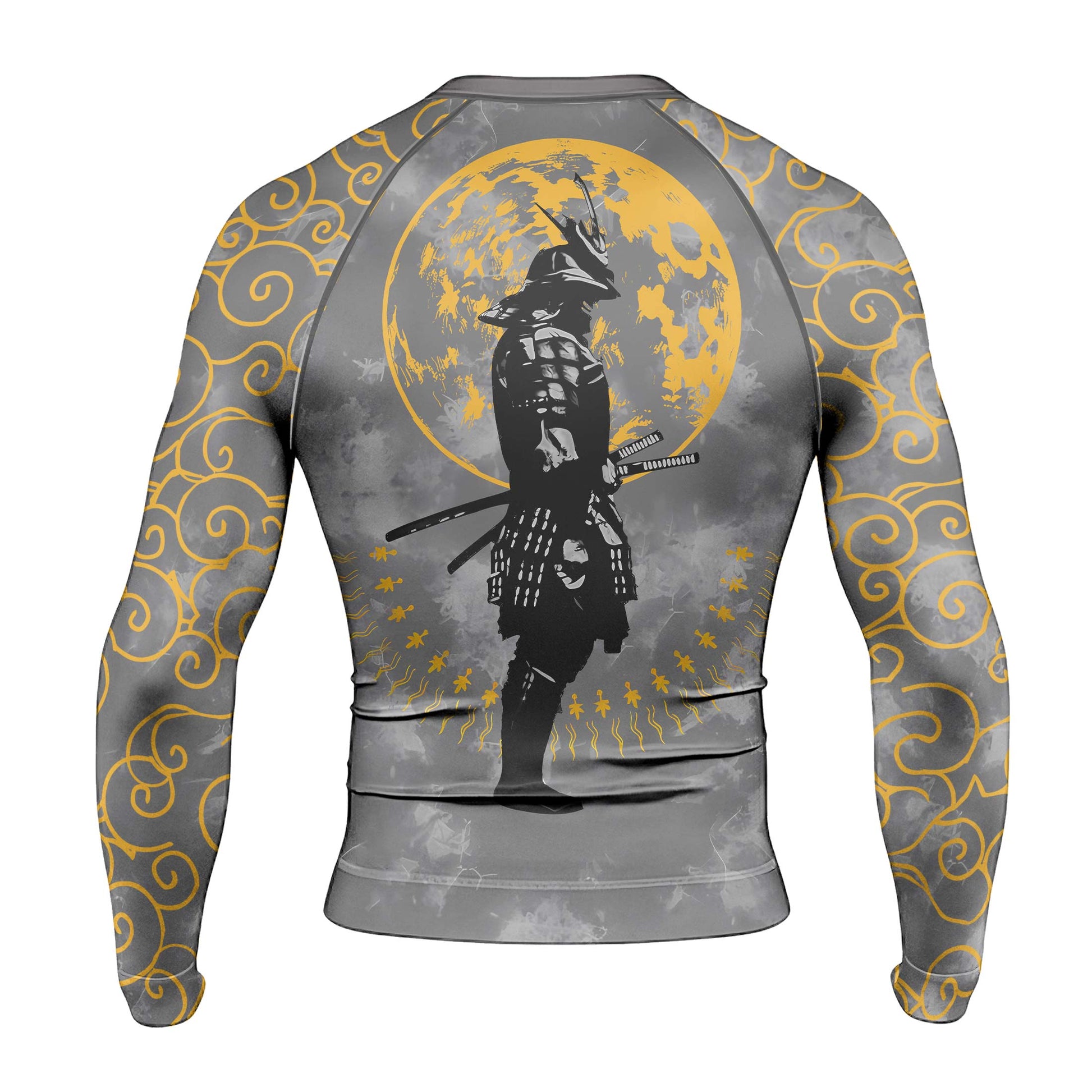 Moonlight Samurai Men's Long Sleeve Rash Guard