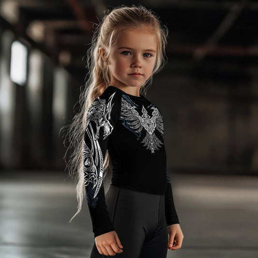 Muninn Eagle Kids Rash Guard - BattleFitGear