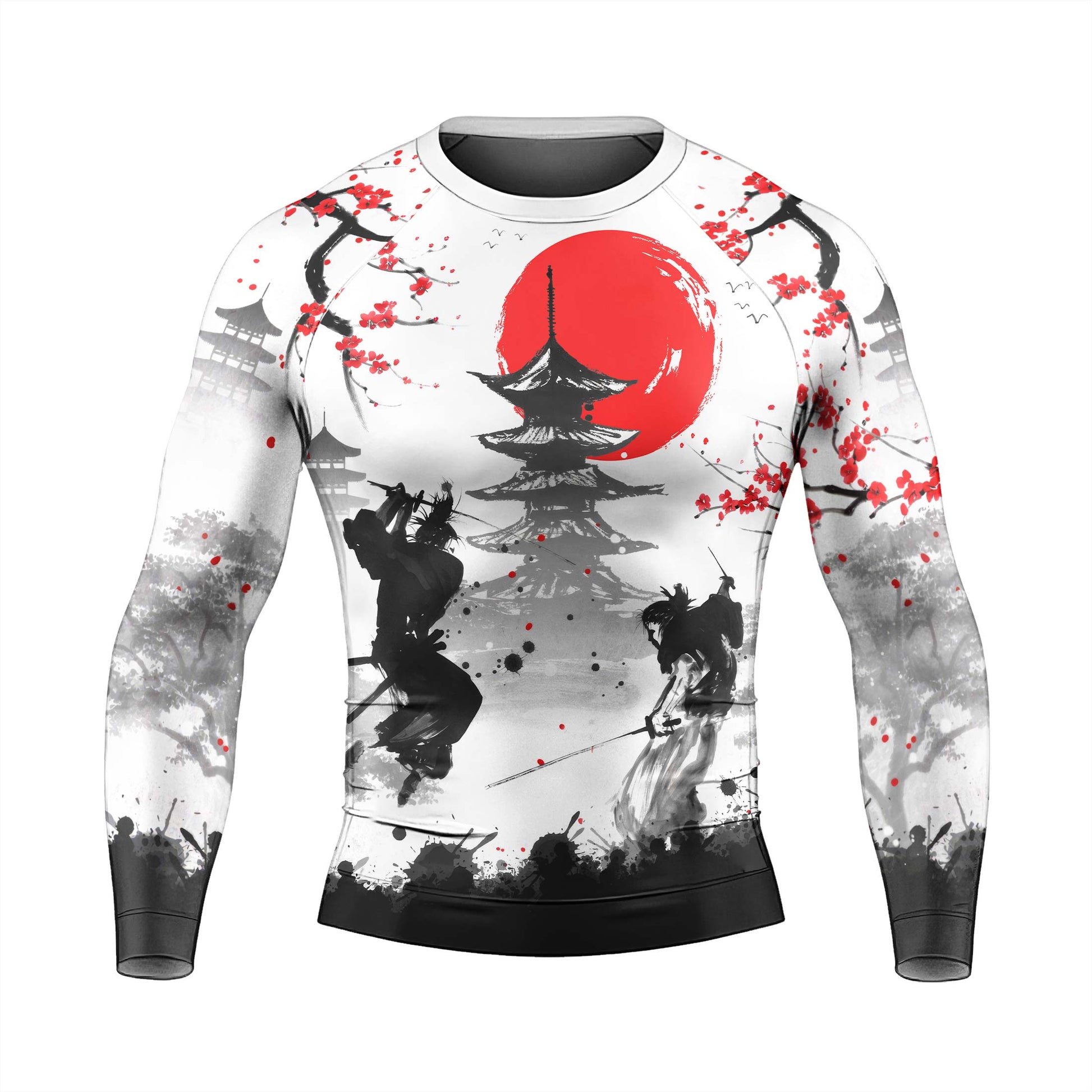Musashi Versus Kojiro Men's Long Sleeve Rash Guard